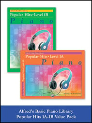Alfred's Basic Piano Library Popular Hits Vol. 1A & 1B piano sheet music cover